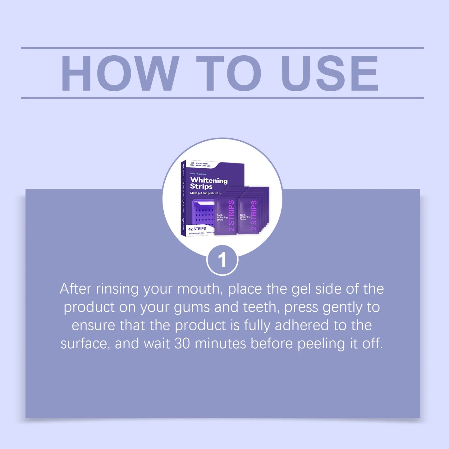 Purple Teeth Whitening Strips